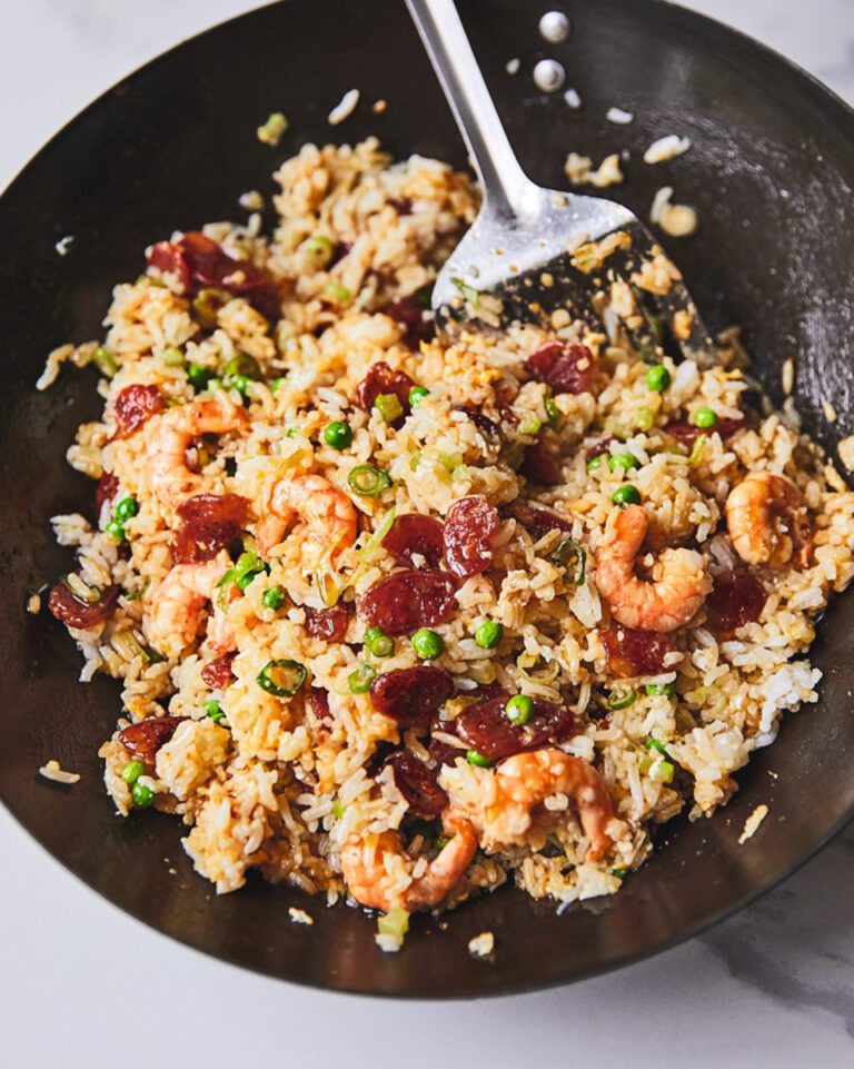 Lap cheong (Chinese sausage) fried rice