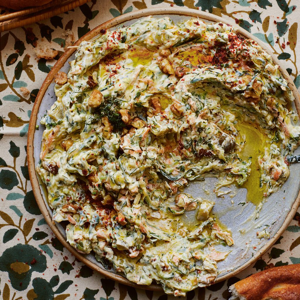 Cevizli, yoğurtlu, sarımsaklı havuç ve kabak – garlicky courgettes and carrots with walnuts in yogurt from Sebze by Özlem Warren