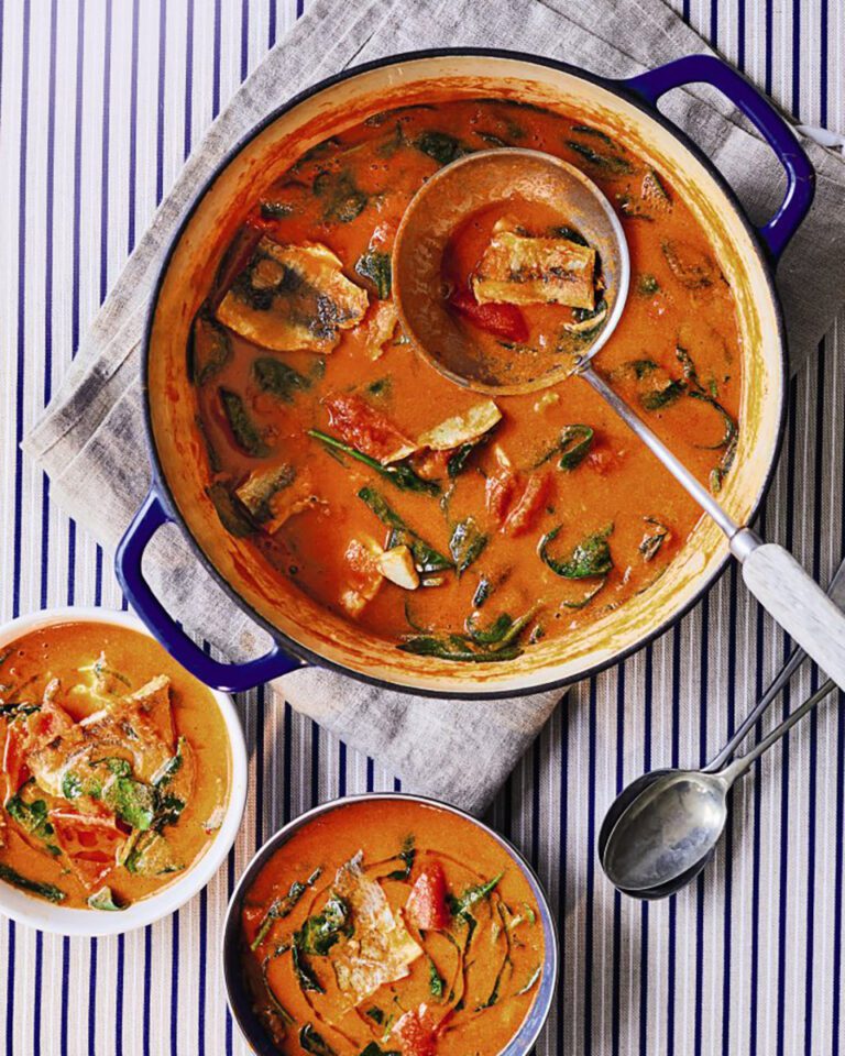 No-waste spicy tomato fish stew