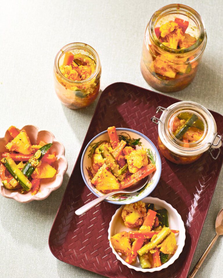 Achar (spicy pickled vegetables)