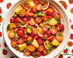 Insalata pantesca (Pantelleria- style cherry tomato salad)