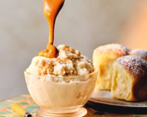 Almond granita ‘affogato’