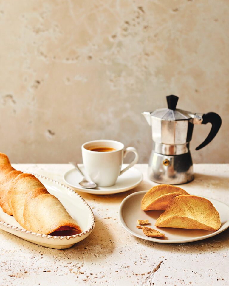 Tegole (Italian almond and hazelnut biscuits)