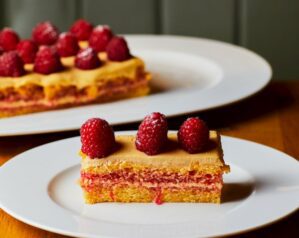 Torta sacripantina (cherry and raspberry genoise)