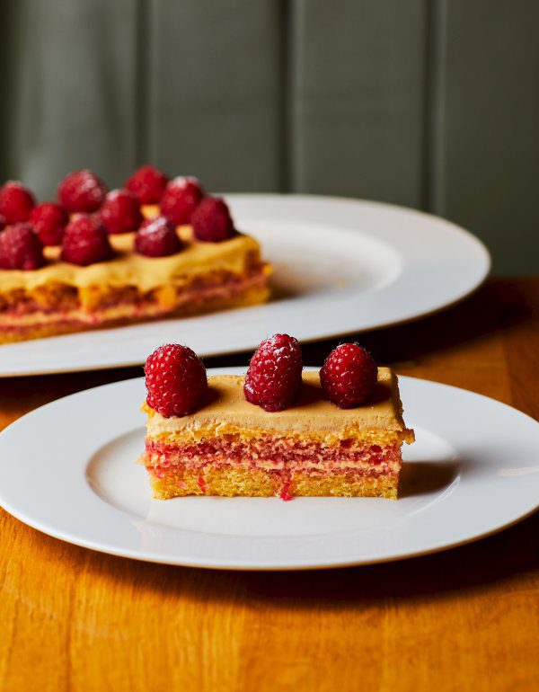 Theo Randall’s torta sacripantina (cherry and raspberry genoise)