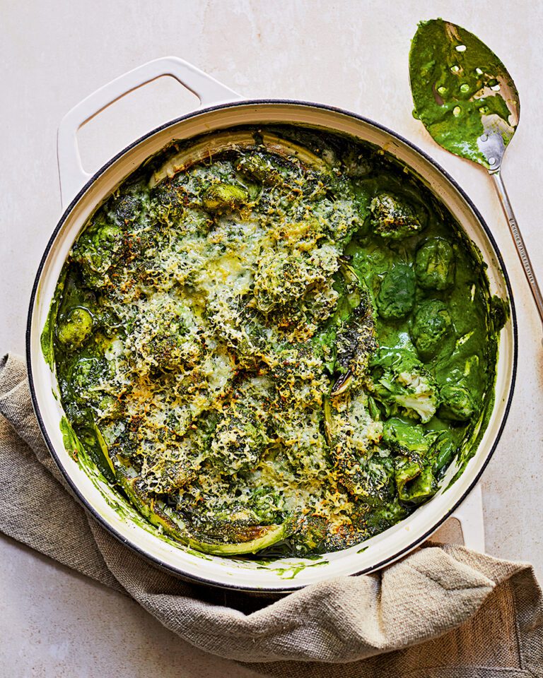 Green cauliflower cheese gnocchi