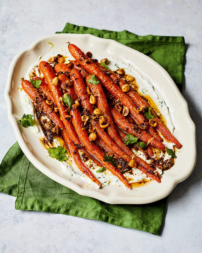 Roast carrots with floral spiced butter