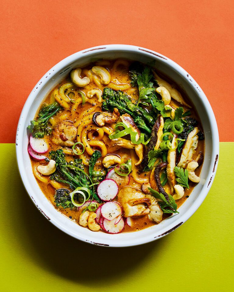 Mushroom stroganoff ramen