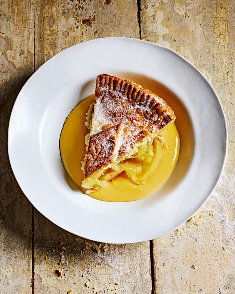 Rick Stein’s double-crust apple pie with a touch of cinnamon