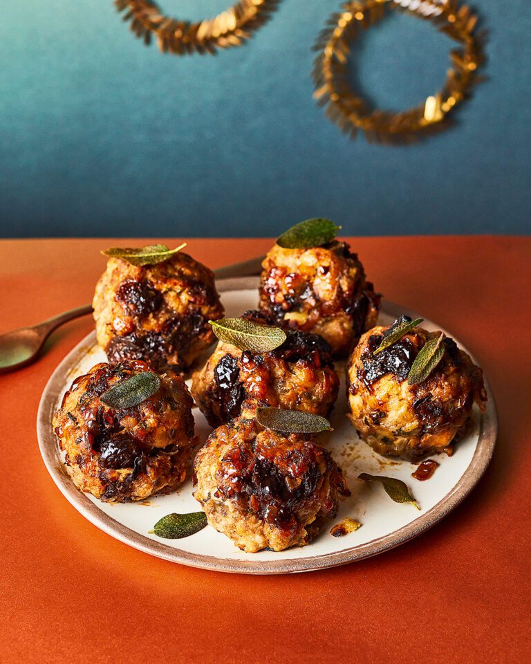 Sausage, sage, prune and onion stuffing