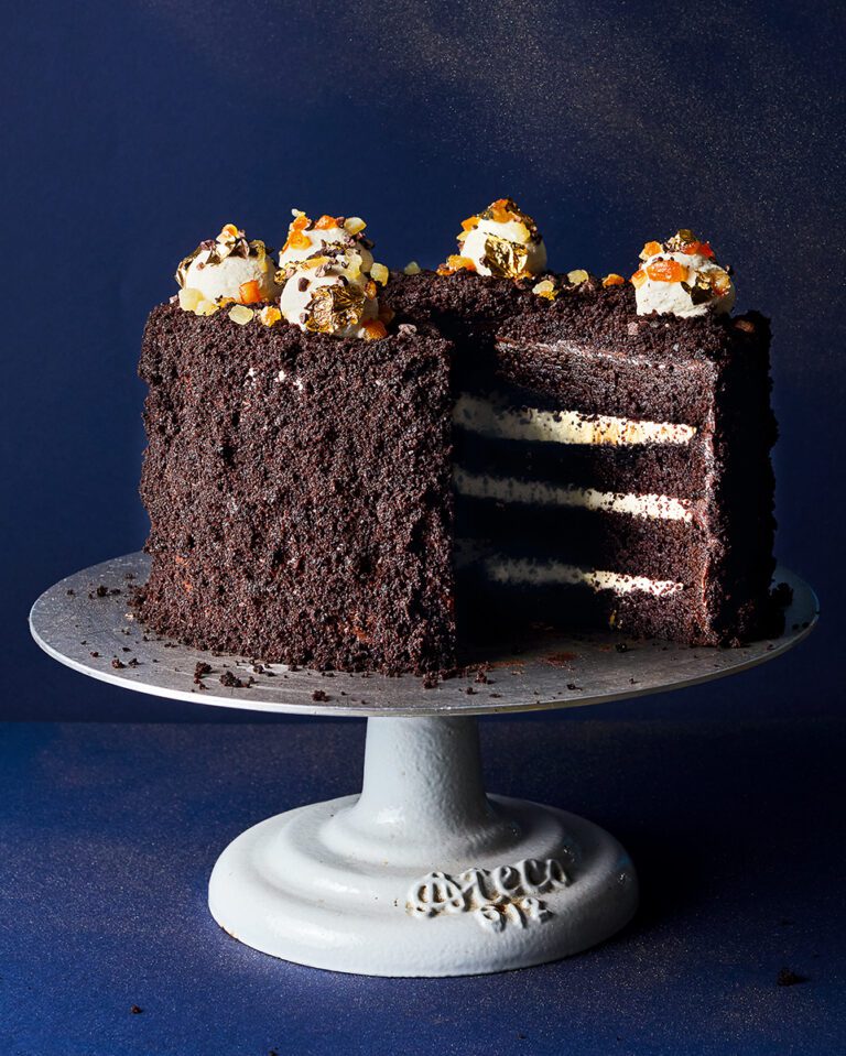 Chocolate orange blackout cake