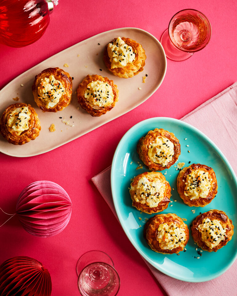 Air fryer sesame egg mayo vol-au-vents