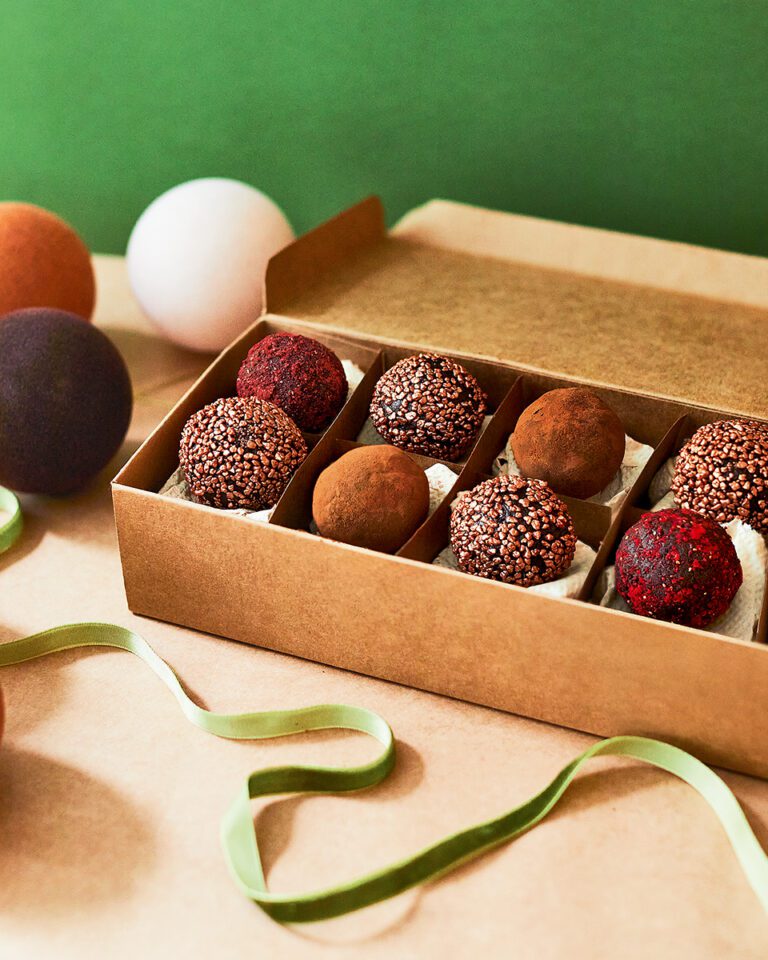 Advent calendar chocolate truffles