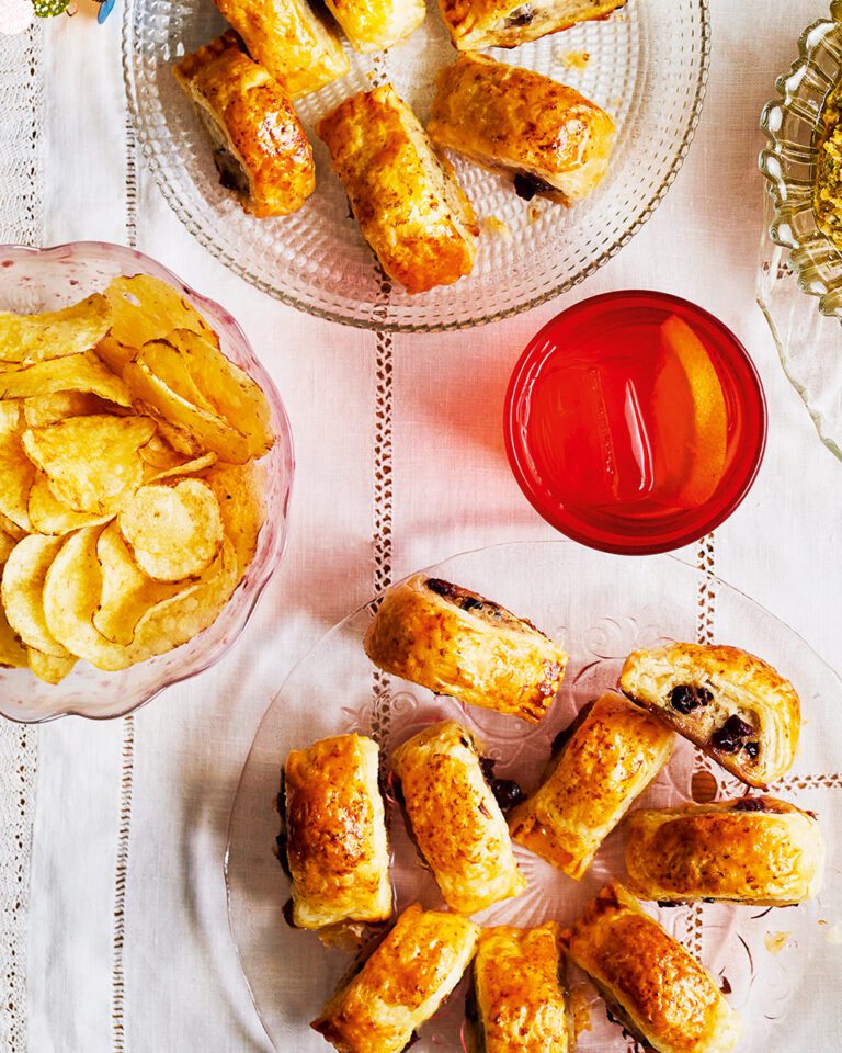 Turkey and cranberry sausage rolls