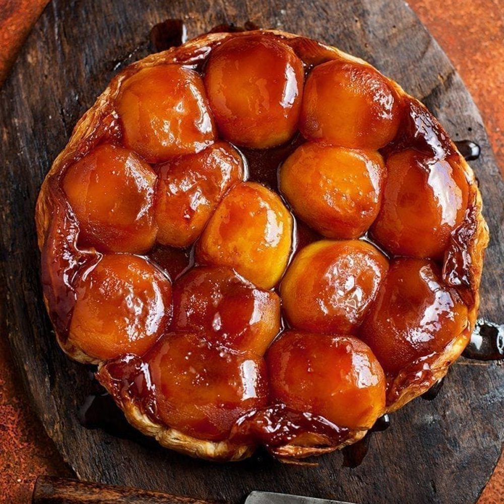 Salted caramel tarte tatin