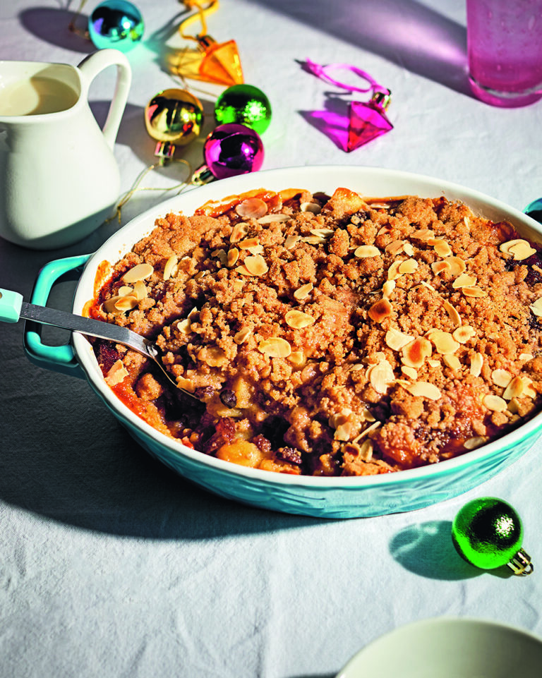 Mince pie apple crumble