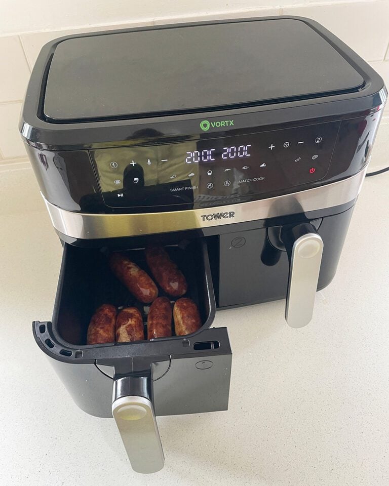 delicious. reviews: Tower Vortx Dual Basket Air Fryer